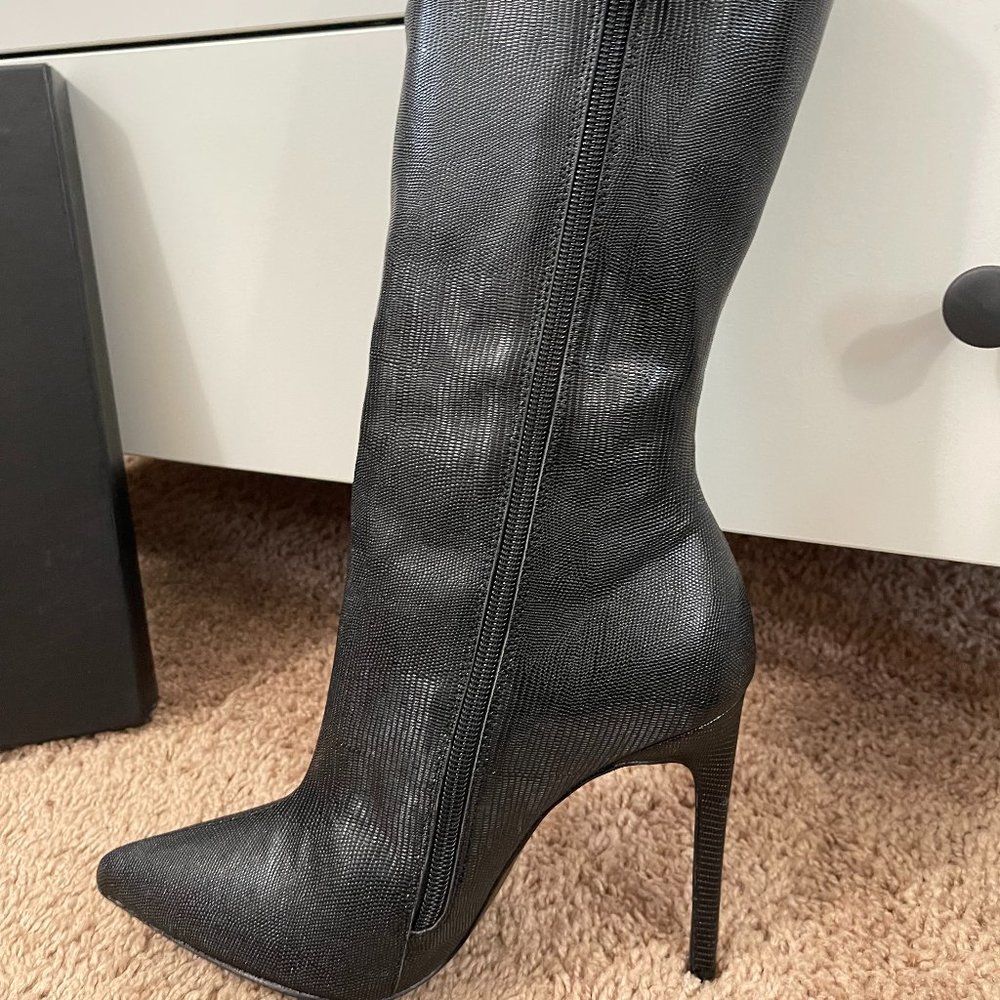 LPA DESIGNER - FRANCIS BOOT BLACK SIZE 7  - BRAND NEW